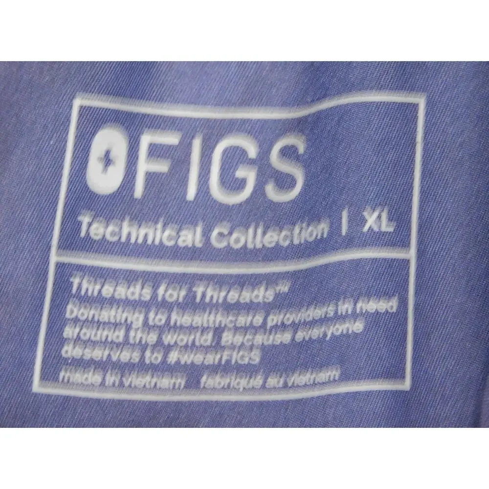 FIGS Pants Mens XL Blue Cairo Jogger Slim Polyester Viscose Spandex Pockets